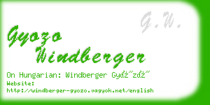 gyozo windberger business card